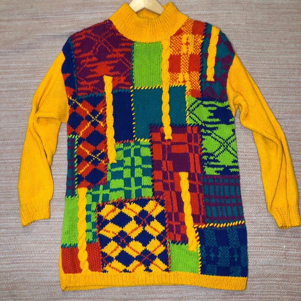 Vintage I.B. Diffusion Sport Funky Knit Sweater